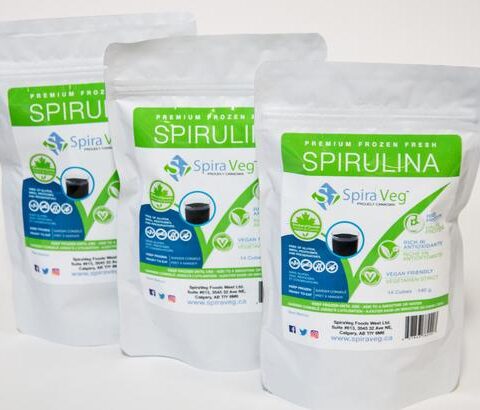 Spiraveg: Spirulina Frozen Cube
