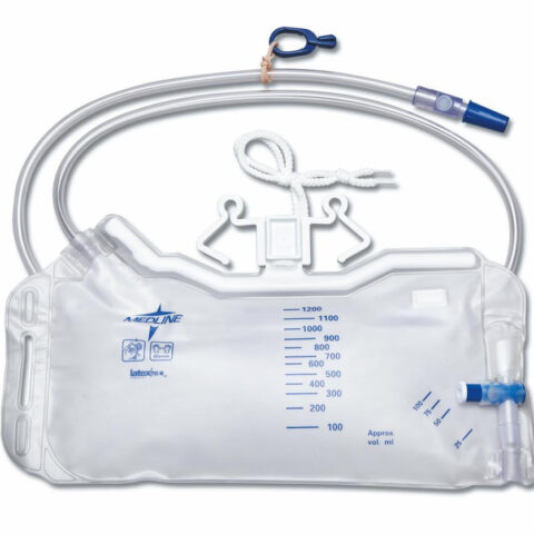 Urinary Drainage Bag, 1200ml, Latex Free. - Ea/1