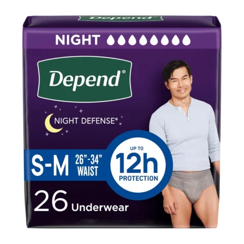 Depend® Night Defense Incontinence Underwear for Men (1 Pack, 26 Pads)