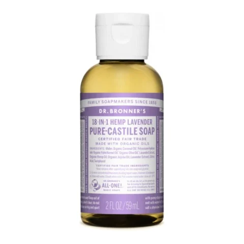 Dr. Bronner’s 18 in 1 Pure-Castile Liquid Soap, Travel Size