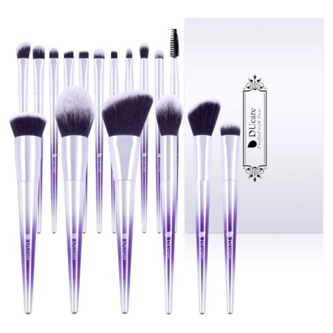 Ducare Brush Set 17pcs Ombr Color Professional Essential Face Eye Cosmetic Tool