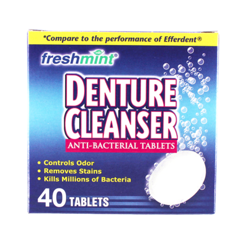 Freshmint® Boxed Denture Cleanser Tablets (40 Tablets Per Box)