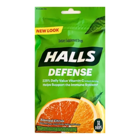 HALLS® Vitamin C Supplement Drops Assorted Citrus (1 Box 30 Drops)