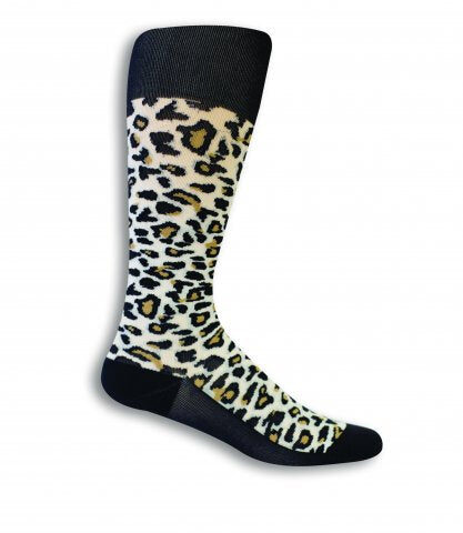 Pr/1 Compression Socks Women Energy - Leopard - White Size: Wacm Strength:15-20 Mmhg