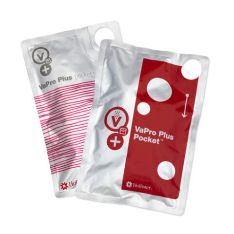 Vapro Plus Pocket Hydrophilic Intermittent Catheters 14 Fr 8" - Box Of 30
