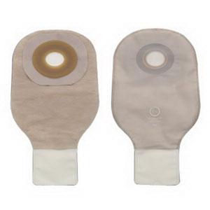 Premier One-Piece Drainable Pouch, Pre-Cut Stoma Opening 3/4" (19mm), Transparent 12" (30cm),  Clamp Closure - Box of 10
