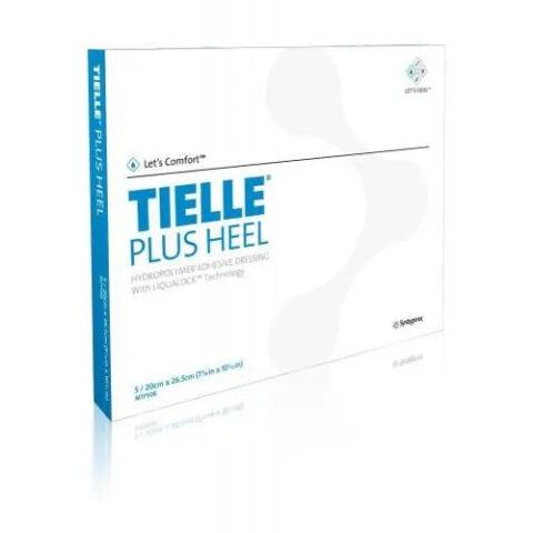 Tielle® Plus Heel Hydropolymer Adhesive Dressing 20cm X 26.5cm - Box Of 5