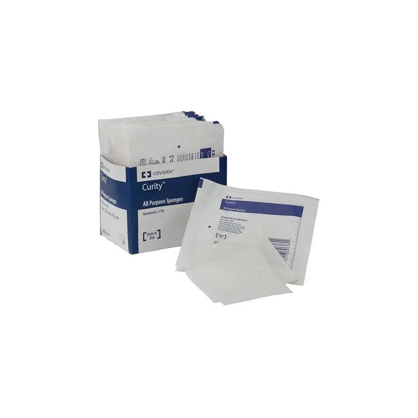 Pk/50 Curity Gauze Sponge,Non-Woven Sterile 2" X 2" 4ply