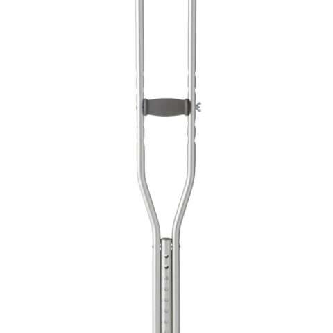 Pair/1 Aluminium Adjustable Height Youth Crutch, 4'6" -5'2"
