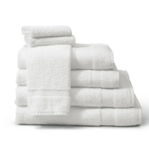 Pk/12  Bath Towel 22" X 44" Ring Spun 86% Cotton/14% Poly Terries 6Lb
