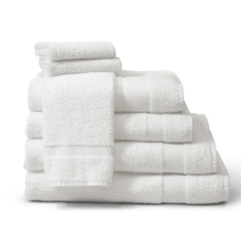 Pkg/60 Washcloth 12In X 12In, Ring Spun 100 Percent Cotton Terries, White
