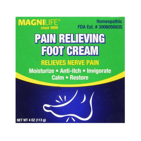 Magnilife Pain Relieving Foot Cream - Relieves Nerve Pains 4 oz. By Jubujub