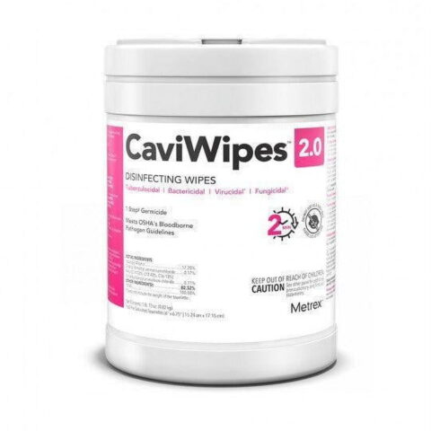Metrex CaviWipe 2.0 Surface Disinfectant Premoistened Manual Pull Wipe 65 Count
