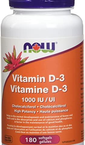 NOW: Vitamin D-3 1,000 IU Softgels
