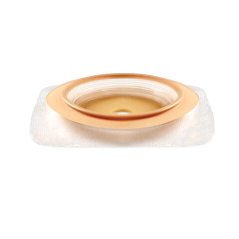 Natura™ Stomahesive Cut-to-Fit Accordion Flange Skin Barrier w/Acrylic Tape Collar, White, 57mm