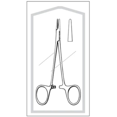 Sklar® Econo Sterile™ Webster / Halsey Needle Holder, Smooth, Disposable, 5-1/4"