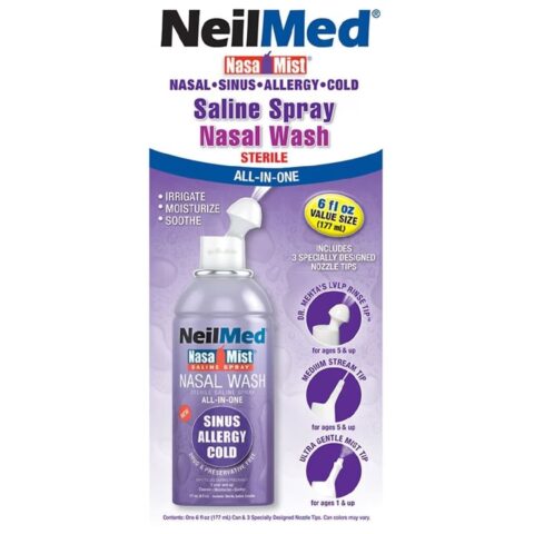 Neilmed NasaMist Saline Spray - Medium Stream - 177ml