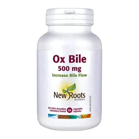 New Roots Ox Bile 500 mg Capsules – Daily Digestive Support