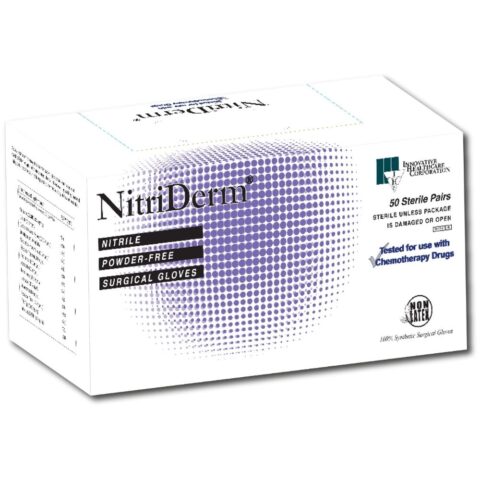 NitriDerm® Nitrile Sterile Surgical Gloves, 6  (Box 50 pairs)