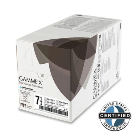 Ansell GAMMEX® Non-Latex Sensitive Surgical Gloves, Size 6.5 (Box 50 pairs)
