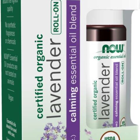 NOW: Lavender Essential Oil Blend, Organic Roll-On