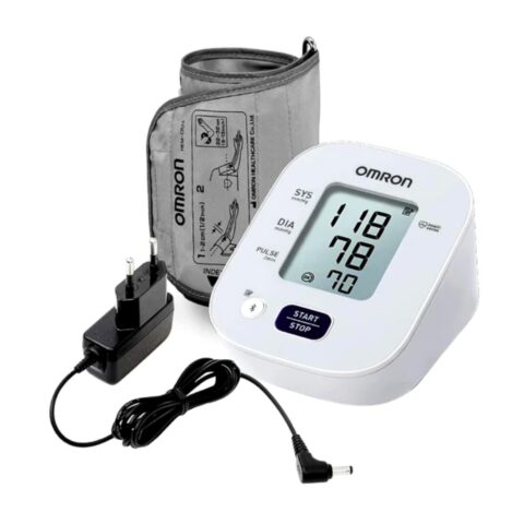 Omron HEM‑7143T1A Bluetooth Digital Blood Pressure Monitor with IntelliSense & Cuff Guide