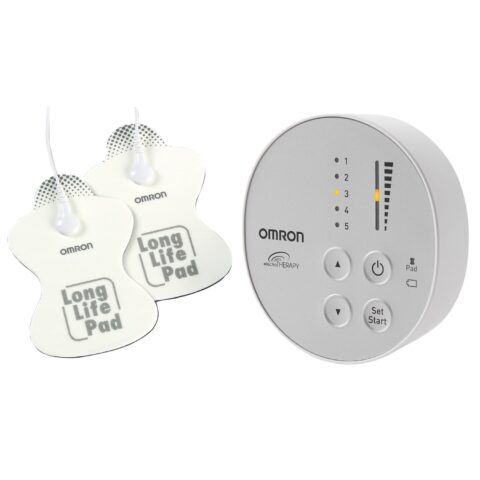 Omron PM400 Pocket Pain Pro Tens Unit & PMLLPAD ElectroTHERAPY Long Life Pads