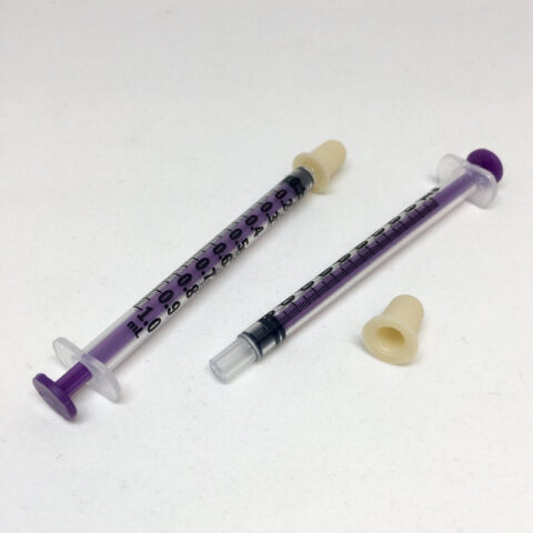 Oral Syringes - with cap - Box 100 pcs
