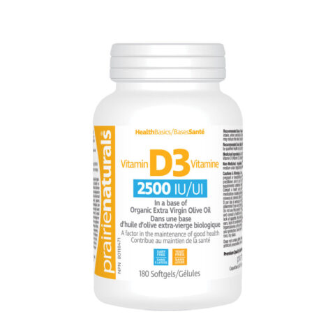 PRAIRIE NATURALS VITAMIN D 2500IUPRAIRIE NATURALS VITAMIN D 2500IU