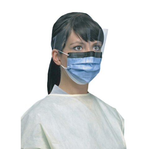 PRIMED® ASTM Level 3 Masks with Visor (Box 25 pcs), Earloop