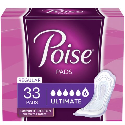 Poise Incontinence Pads - Ultimate Absorbency - Regular - 33 Count
