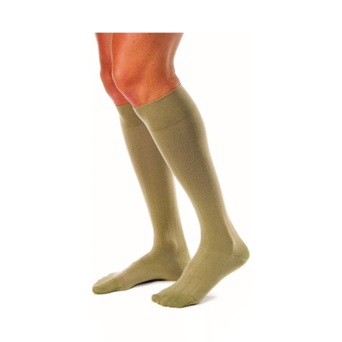 Pr/1 Jobst Medical Leg Wear, Men, Knee High, Ribbed, 20-30Mmhg, Sm, Navy, Closed Toe