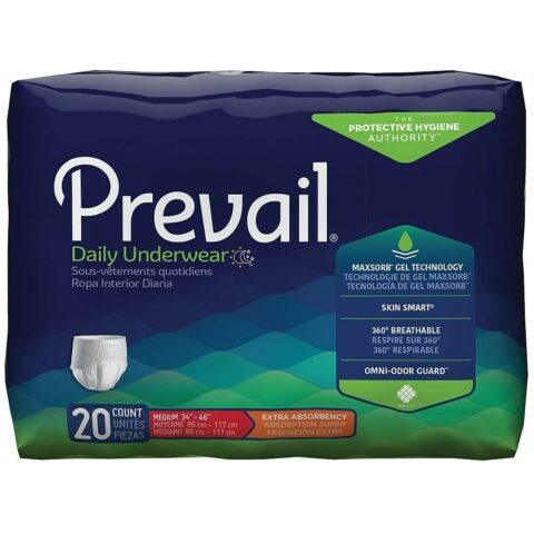 Prevail® Extra Underwear, Large (Waist/Hip 44"-58") (Bag 18)