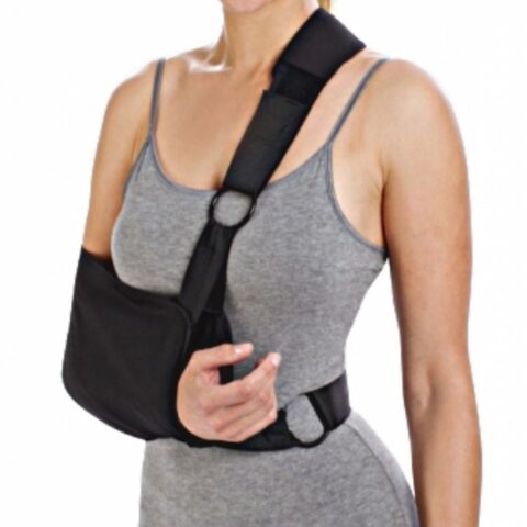 Procare® Clinic Shoulder Immobilizer, Black, Small (7" x 13")