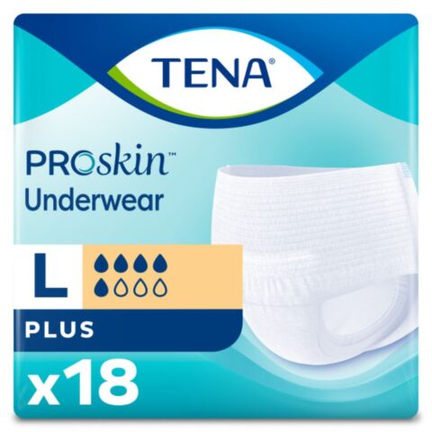 TENA® Protective Underwear, Plus Absorbency, Large (45" - 58") (Case 72 pcs)