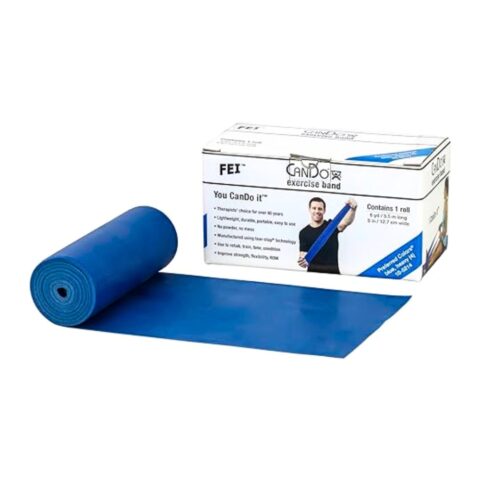 Rl/1 Cando Low Powder Exercise Band, 6 Yds, Blue, Heavy Strenght