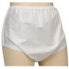 Sani-Pant Moisture-Proof Reusable Pull-On Cover-Ups White Md (30-36") Unisex Plastic-Coated Nylon - Ea/1