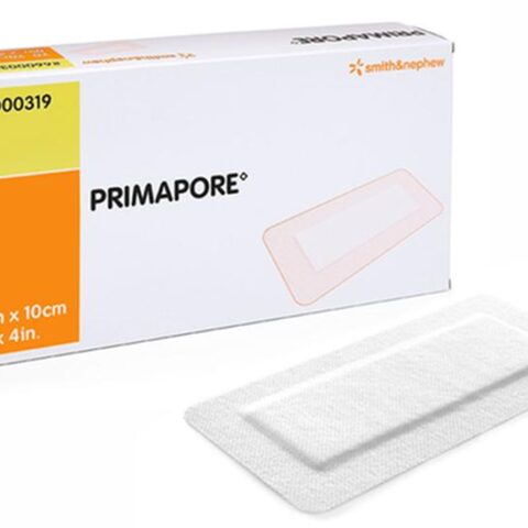 Primapore Low-Adherent Post-Op Island Dressing, Size 25cm X 10cm - Box Of 20