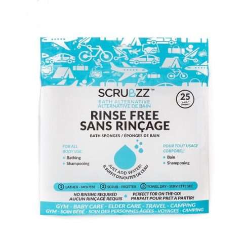 Scrubzz  Rinse Free Bath Sponges