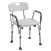 Shower Chair with Back and Removable Padded Arms