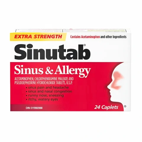Sinutab® Sinus & Allergy Extra Strength Caplets (1 Box 24 Caplets)