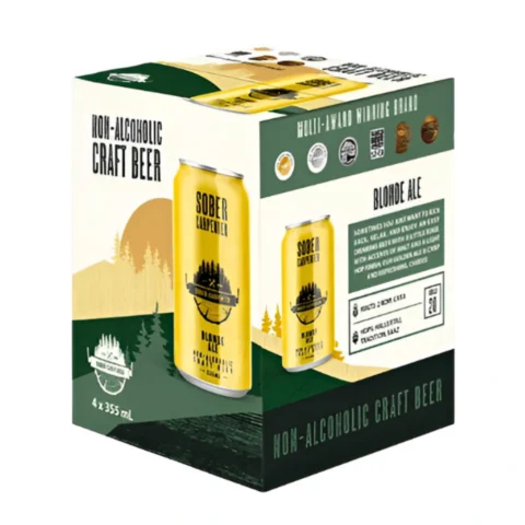 Sober Carpenter® Non-Alcoholic Craft Beer (1 Box 4 Cans 355 ml)