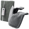 Sunbeam Neck Shoulder Wrap (Gray) and King Heating Pad (Green) Bundle