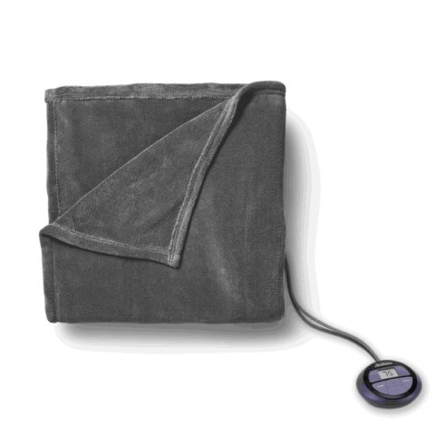 Sunbeam Royal Luxe Night Fog Heated Blanket 12-Heat Settings  Twin