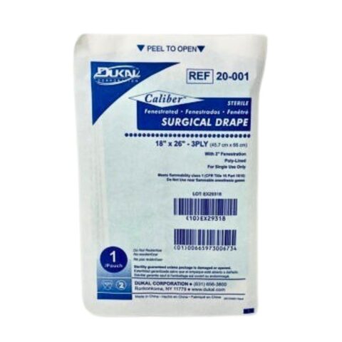 Surgical Drape 18″ x 26″- Fenestrated