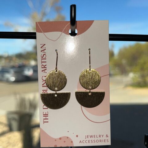 TDA BRUSHED BRASS EARRINGSTDA BRUSHED BRASS EARRINGS