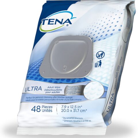 TENA Skincare Incontinence Adult Wipe Pre-Moistened Adult Washcloth 48 ea (Pack of 6)