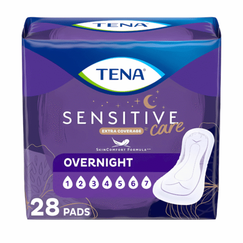 TENA Sensitive Care Pads Overnight - Extra Coverage - 28s