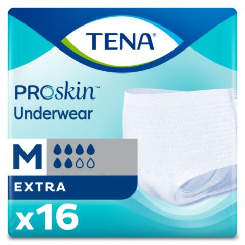 TENA® Protective Underwear, Extra, M (fits waist sizs 86-112cm) (Bag 16 pcs)