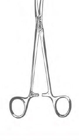 Teale Uterine Vulsellum Forceps, 24cm 9½"